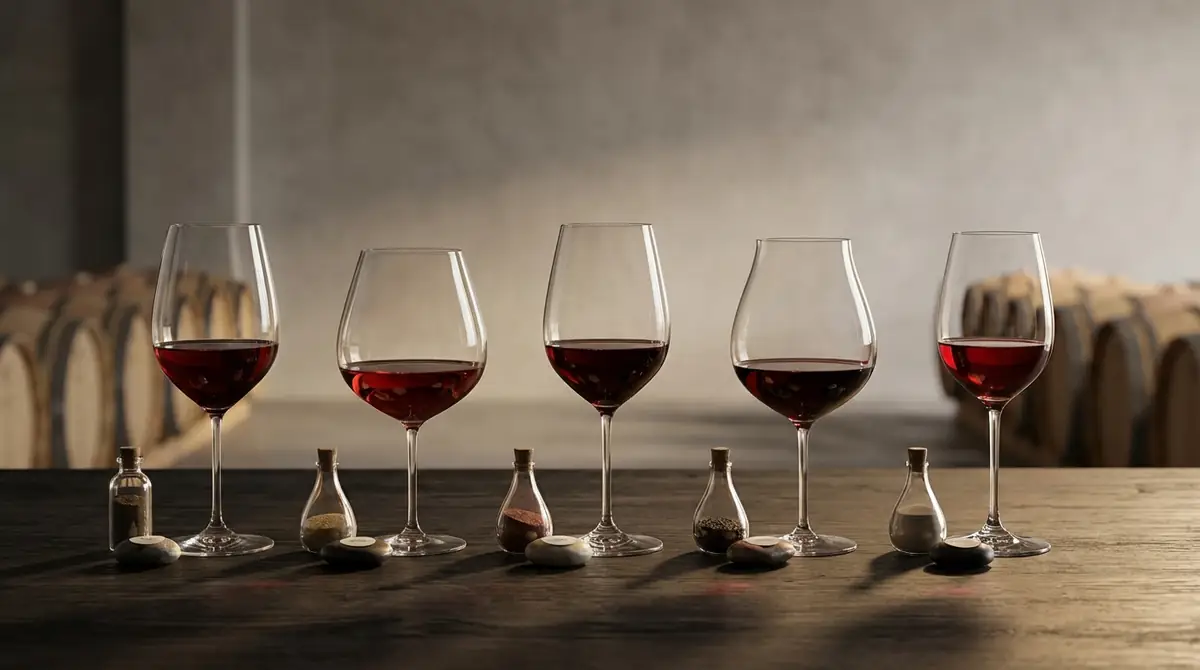 他の赤ワイン品種との特徴を比較