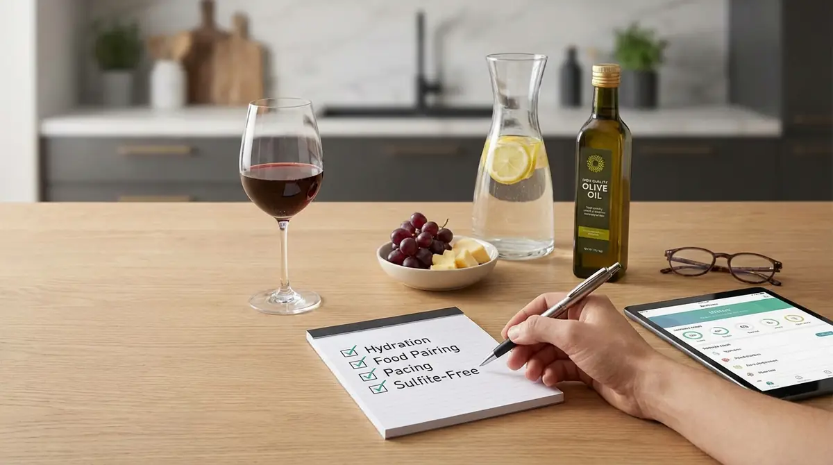 次回からワイン頭痛を防ぐ予防チェックリスト