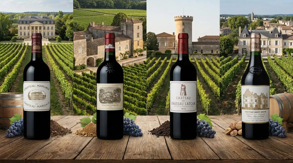 4大シャトーそれぞれの特徴と味わいを比較